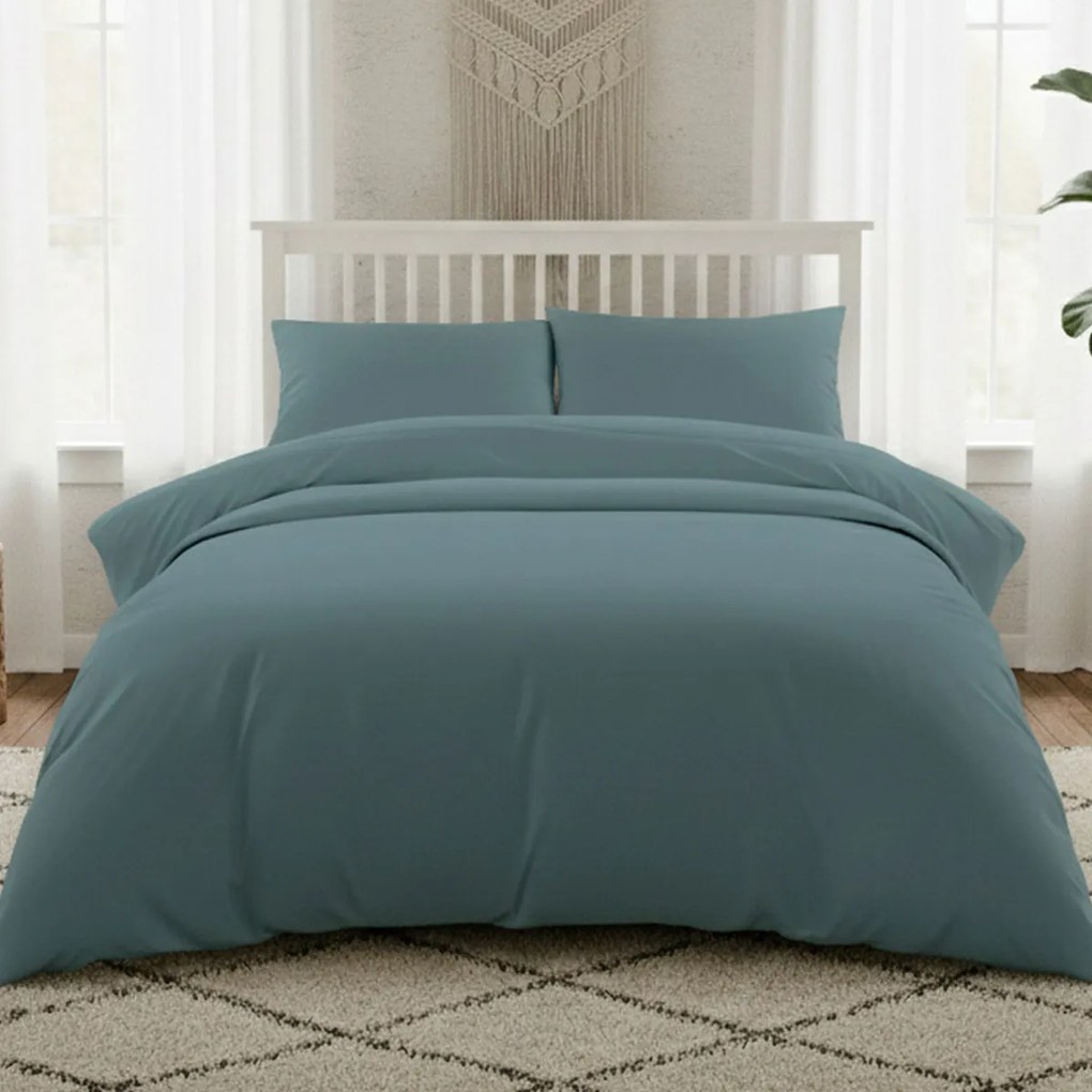 Ζεύγος Μαξιλαροθήκες (53x72) Melinen Lavish Satin Πετρόλ