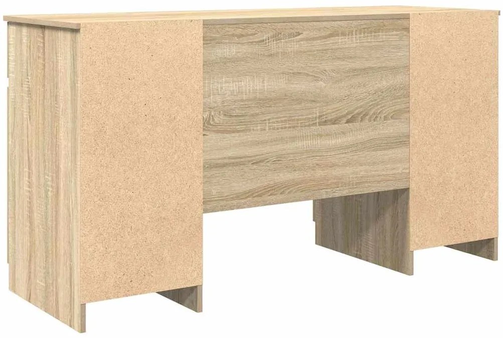 vidaXL Γραφείο Sonoma Δρυς 140 x 49 x 76 εκ. Επεξεργασμένο ξύλο