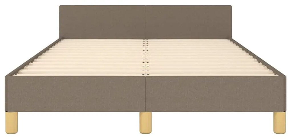 vidaXL Σκελετός Κρεβατιού Χωρίς Στρώμα Taupe 120x200 εκ. Υφασμάτινο