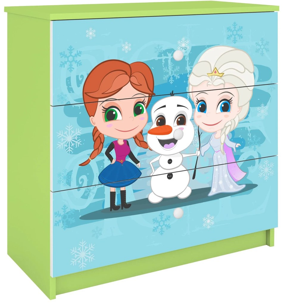 Συρταριέρα Babydreams Cartoon-Prasino-Frozen