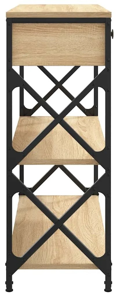 vidaXL Τραπέζι Κονσόλα Sonoma Δρυς 75 x 28 x 75 εκ. Επεξεργασμένο Ξύλο