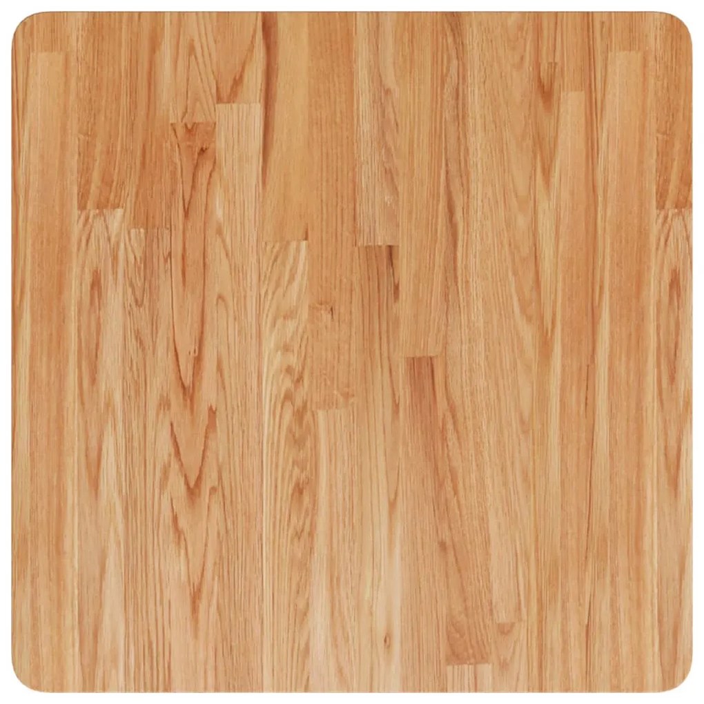 vidaXL Επιφάνεια Τραπεζιού Τετράγωνη Αν. Καφέ 60x60x4 εκ. Ξύλο Δρυς