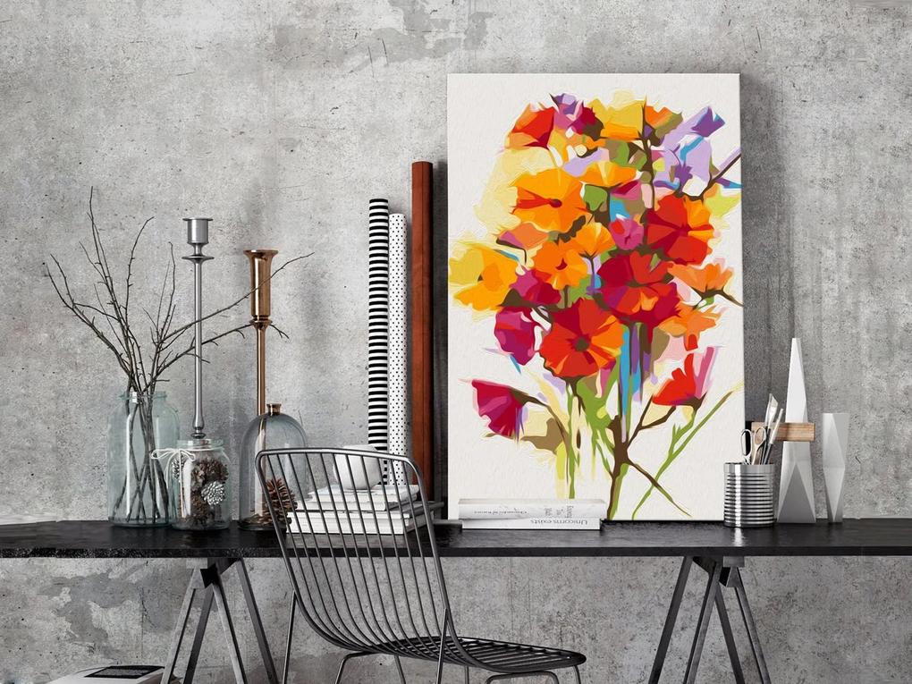 Πίνακας για να τον ζωγραφίζεις - Summer Flowers 40x60