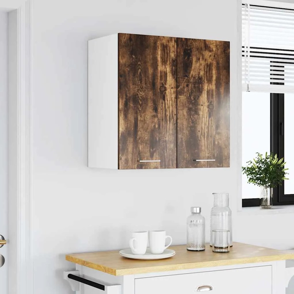 vidaXL Κρεμαστό Ντουλάπι "Lyon" Καπνιστή Δρυς 60x31x60 εκ. από Τεχνητό Ξύλο