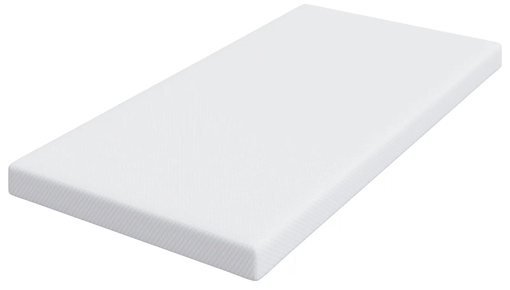 vidaXL Στρώματα Λευκό 120 x 200 cm 100% ύφασμα πολυεστέρα με τζακάρ