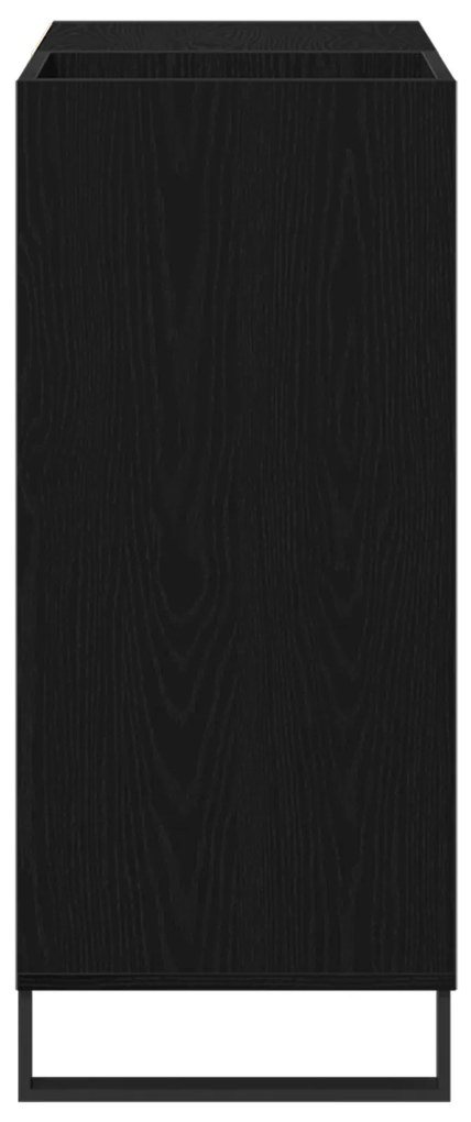 vidaXL Ντουλάπα Δίσκων Μαύρης Οξυάς 84.5 x 38 x 90 εκ Επεξεργασμένο Ξύλο