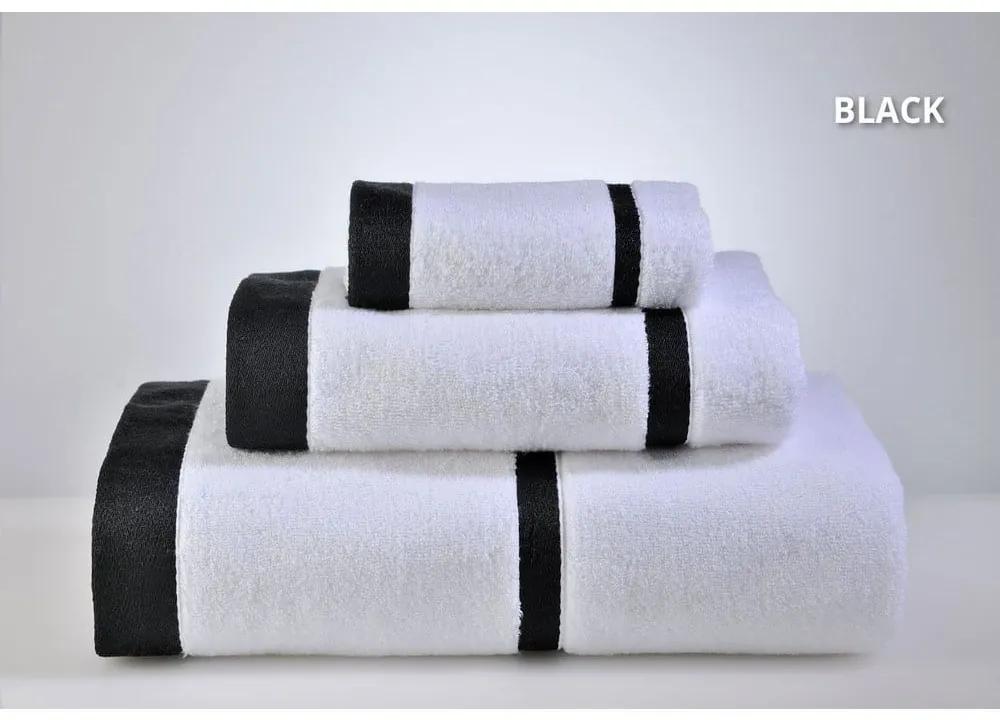 Πετσέτες Lydia (3τμχ) White-Black Down Town Σετ Πετσέτες 90x150cm 100% Βαμβάκι