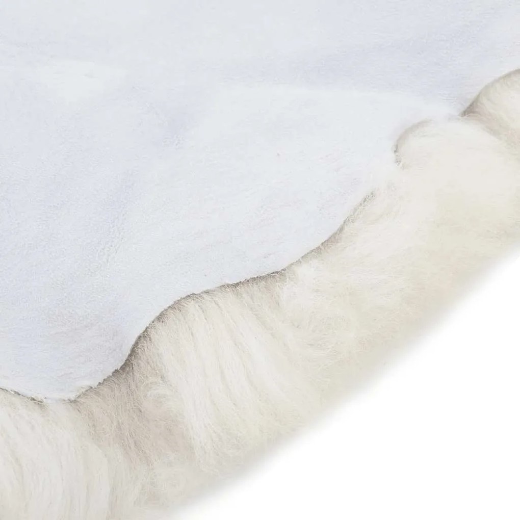 vidaXL Γούνα Προβάτου Κρεμ (60-70) x (90-100) εκ.