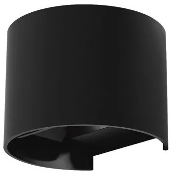 Απλίκα Φωτιστικό Τοίχου LED 6W Μαύρο IP65 HER-04R 42-0007 Heronia Lighting-42-0007-Μαύρο 42-0007