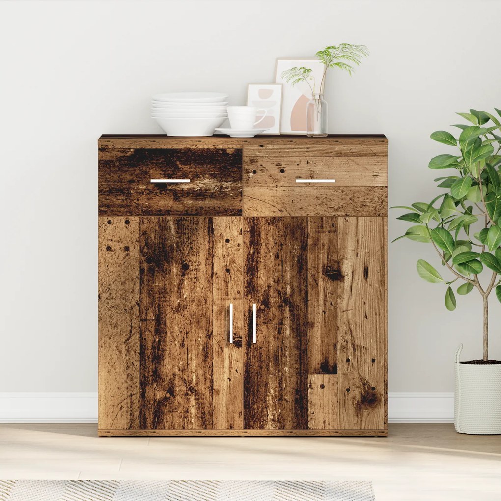 vidaXL Πλαϊνό γραφείο Παλαιό ξύλο 79 x 38 x 80 εκ. Επεξεργασμένο ξύλο