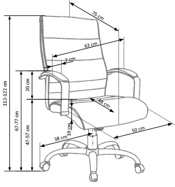 TEKSAS chair color: black DIOMMI V-CH-TEKSAS-FOT-CZARNY