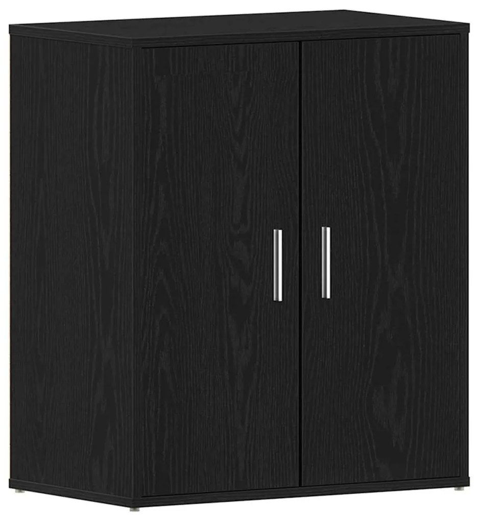 vidaXL Παπουτσοθήκη Μαύρη δρυς 60 x 35 x 70 cm Επεξεργασμένο ξύλο