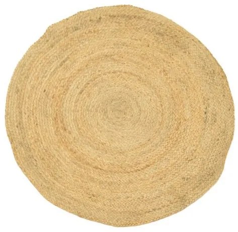 Χαλί Solon Inart Φυσικό Γιούτα 100X100X1 εκ 302-000012-302-000012-Μαύρο 302-000012