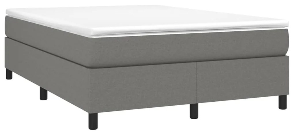 ΠΛΑΙΣΙΟ ΚΡΕΒΑΤΙΟΥ BOXSPRING ΣΚΟΥΡΟ ΓΚΡΙ 140X200 ΕΚ. ΥΦΑΣΜΑΤΙΝΟ 3120863