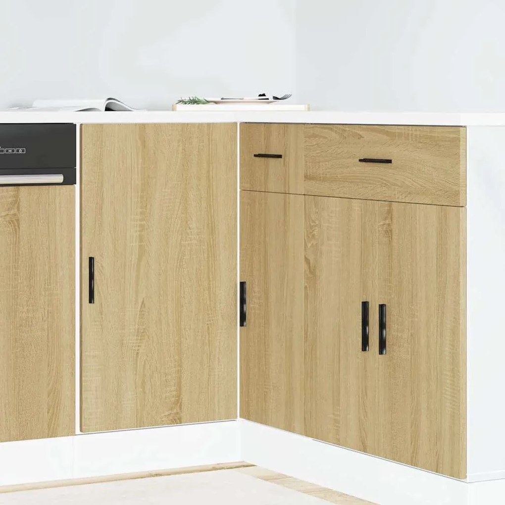 vidaXL Ντουλάπι βάσης νεροχύτη Lyon Sonoma Δρυς από Επεξεργασμένο Ξύλο