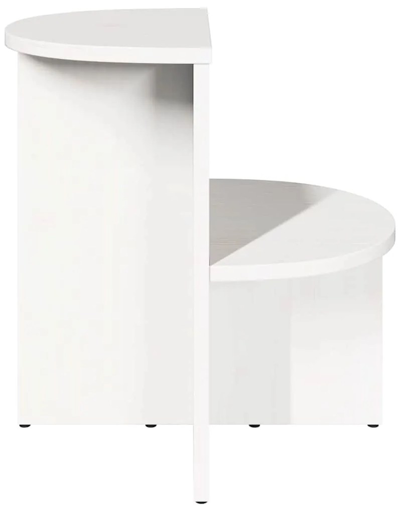 vidaXL Τραπεζάκι Πλευράς Λευκό 50 x 40 x 50 εκ Μασίφ ξύλο πεύκου