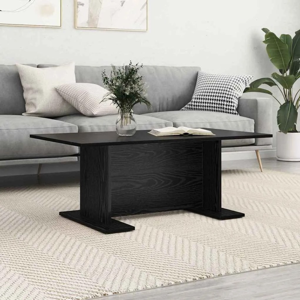 vidaXL Τραπεζάκι σαλονιού Άλλο Μαύρη δρυς 103.5 x 60 x 40 εκ