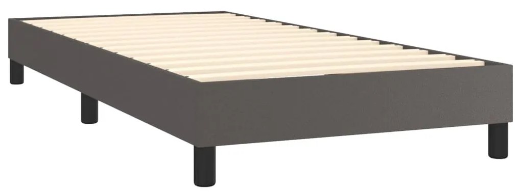 ΚΡΕΒΑΤΙ BOXSPRING ΜΕ ΣΤΡΩΜΑ ΓΚΡΙ 100X200ΕΚ. ΑΠΟ ΣΥΝΘΕΤΙΚΟ ΔΕΡΜΑ 3130767