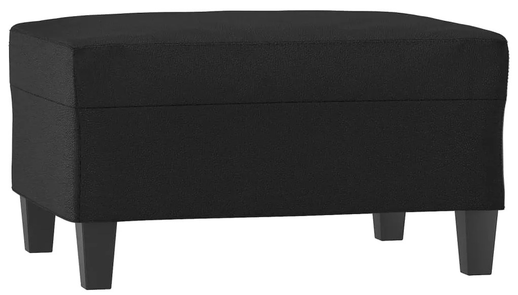 vidaXL Υποπόδιο Μαύρο 70 x 55 x 41 εκ. από Συνθετικό Δέρμα