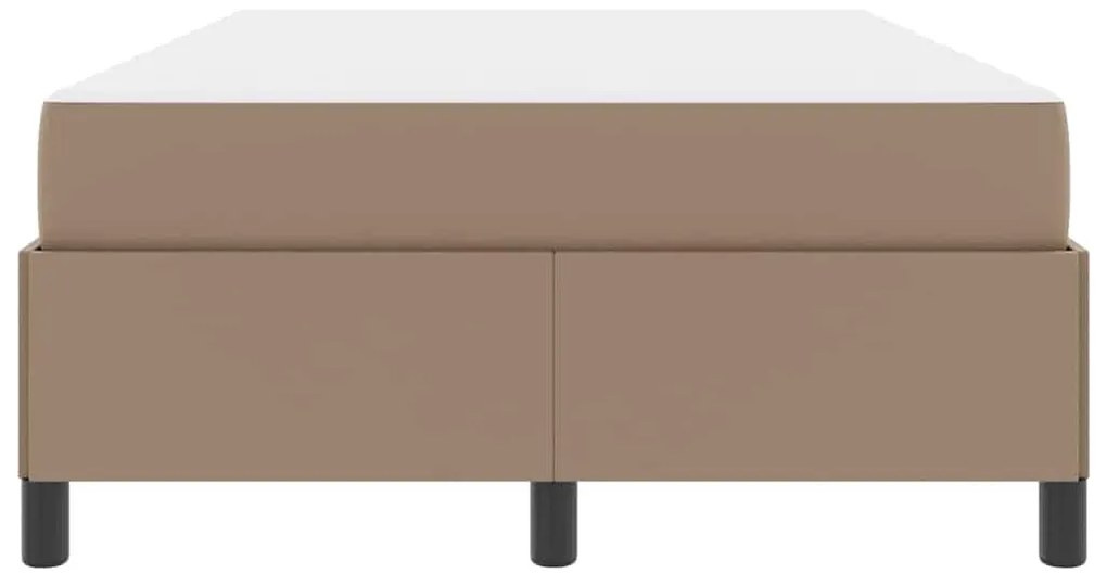 vidaXL Σκελετός Κρεβατιού με στρώμα Καπουτσίνο 120 x 200 cm ύφασμα