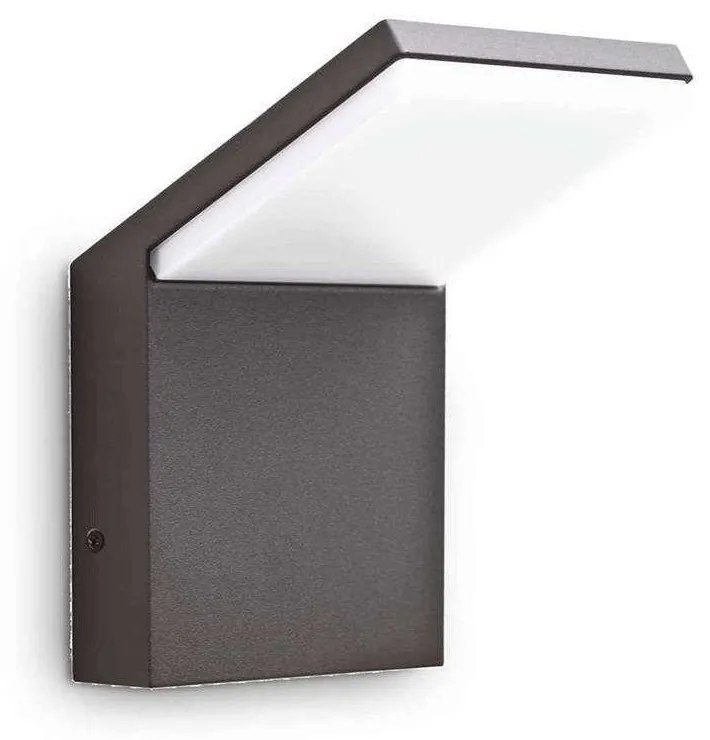 Φωτιστικό Τοίχου - Απλίκα Style 246857 10x10,4x16,4cm Led 1050lm 9W 3000K Anthracite Ideal Lux