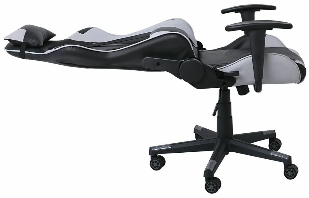 Καρέκλα gaming Mesa 312, Μαύρο, Γκρι, 125x70x67cm, 19 kg, Με μπράτσα, Με ρόδες, Μηχανισμός καρέκλας: Κλίση | Epipla1.gr