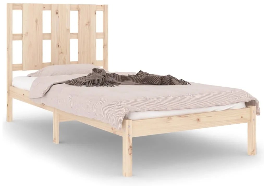 vidaXL Σκελετός Κρεβατιού Χωρίς Στρώμα 100x200 εκ. Μασίφ Πεύκο