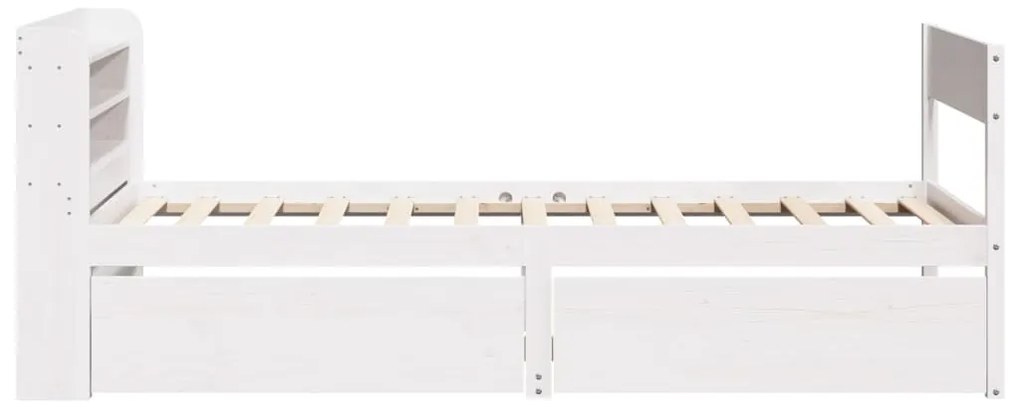 vidaXL Σκελετός Κρεβ. Χωρίς Στρώμα Λευκό 90x190 εκ Μασίφ Πεύκο