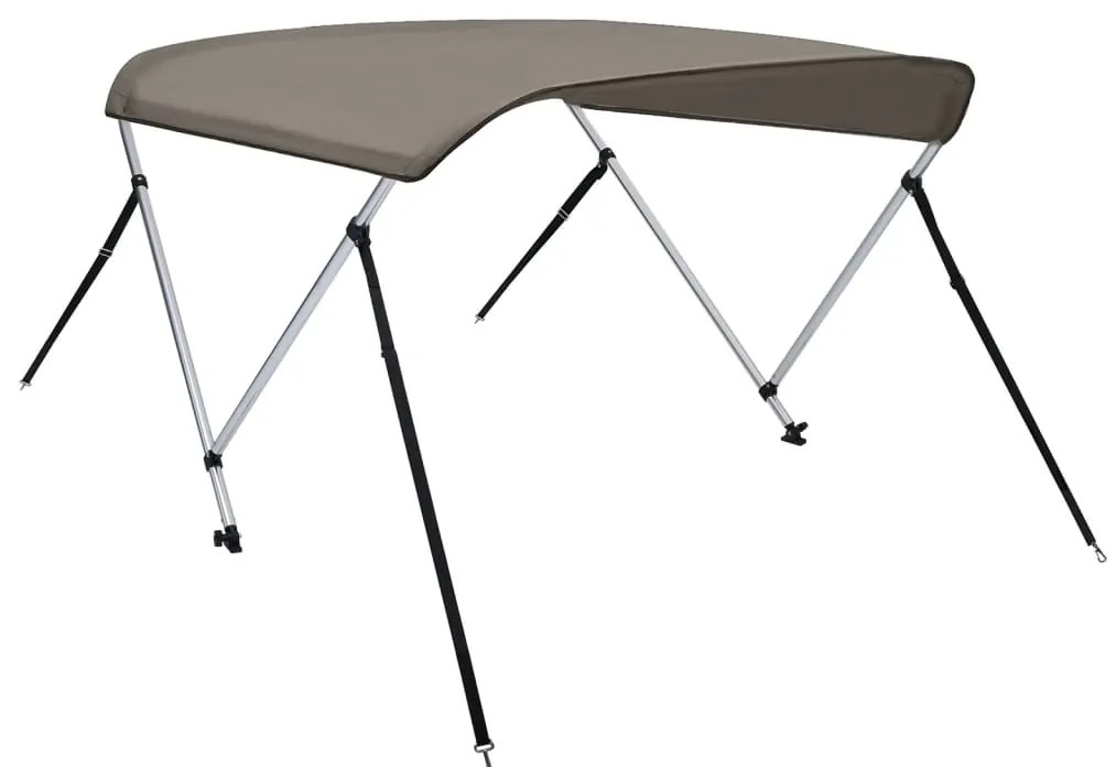 vidaXL Τέντα Σκάφους με 2 Αψίδες Γκρι 150x120x110 εκ.