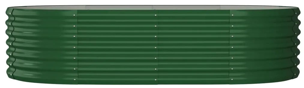 vidaXL Ζαρντινιέρα Πράσινη 152x80x36 εκ Γαλβανισμένος χάλυβας