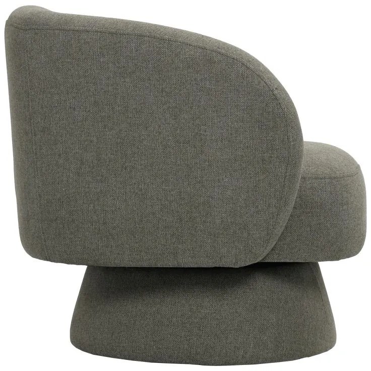 Πολυθρόνα περιστρεφόμενη Kreslo ύφασμα σε πράσινη απόχρωση 78x81x77εκ 78x81x77 εκ.