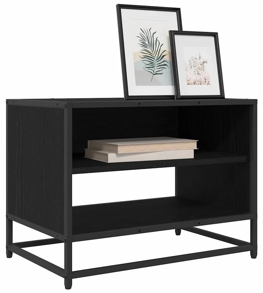vidaXL Ντουλάπι TV Μαύρη δρυς 61 x 40 x 46 εκ Επεξεργασμένο ξύλο