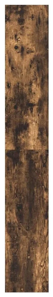 vidaXL Βιβλιοθήκη Καπνιστό Δρύς 100 x 30 x 198 εκ. Επεξεργασμένο ξύλο