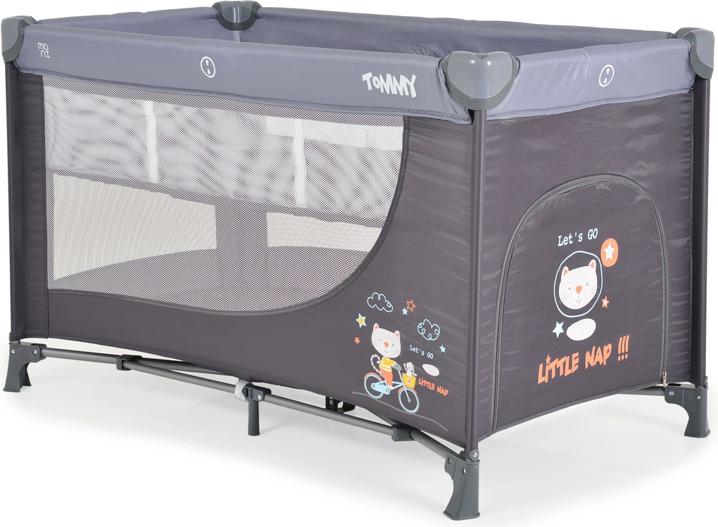 Folding cot Tommy grey