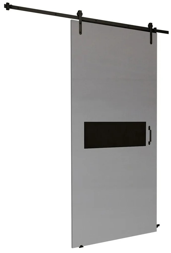 Συρόμενες πόρτες Dover 156, 33 kg, Ανθρακί, Μαύρο, Πλαστικοποιημένη μοριοσανίδα, Γκρι, Αλουμίνιο | Epipla1.gr
