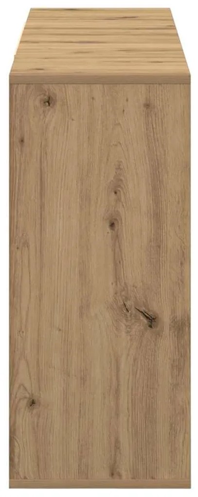 vidaXL Πλαϊνό γραφείο artisan δρυς 120 x 30 x 75 εκ Επεξεργασμένο ξύλο
