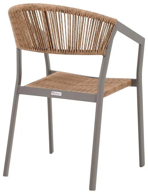 Καρέκλα Djenne Fylliana Καφέ 57x61x81 εκ. 57x61x81 εκ.
