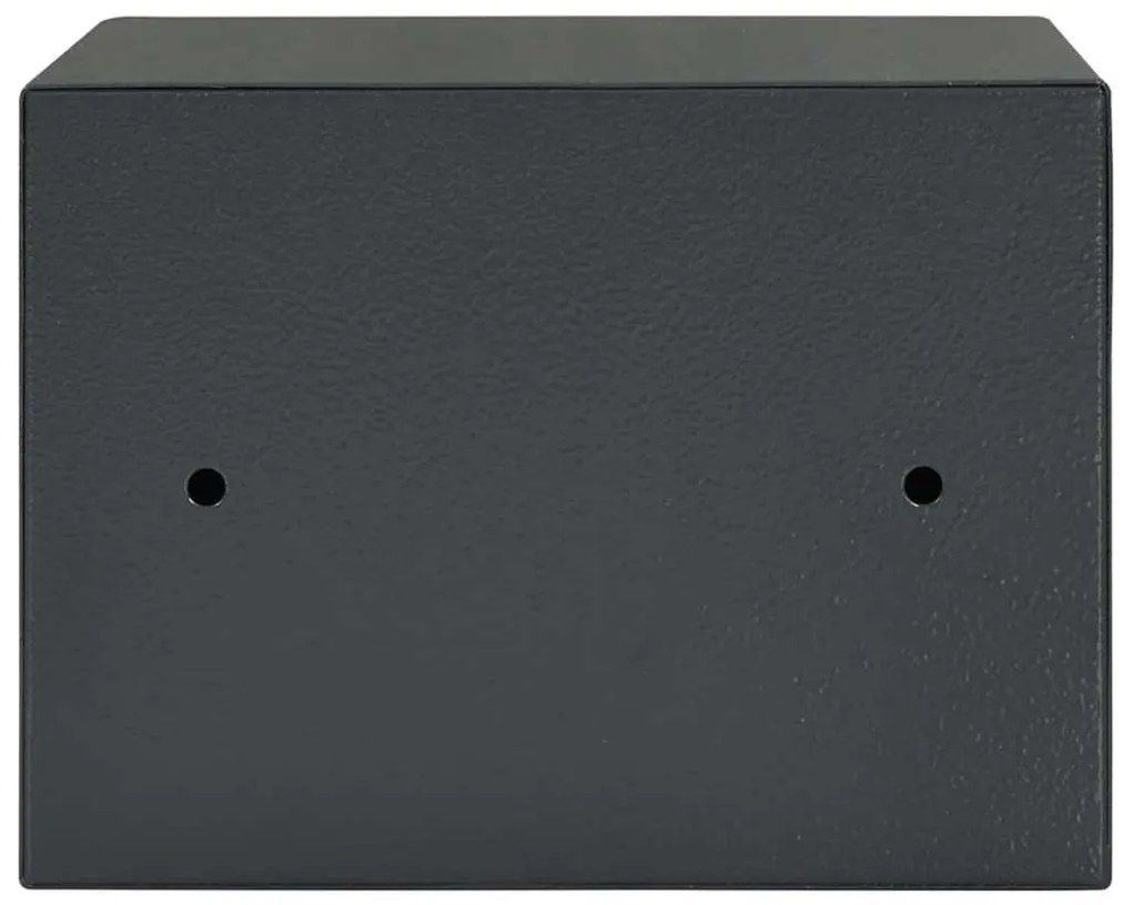 vidaXL Χρηματοκιβώτιο Σκοτεινό γκρίζο RAL7016 17 x 23 x 17 εκ. Ατσάλι