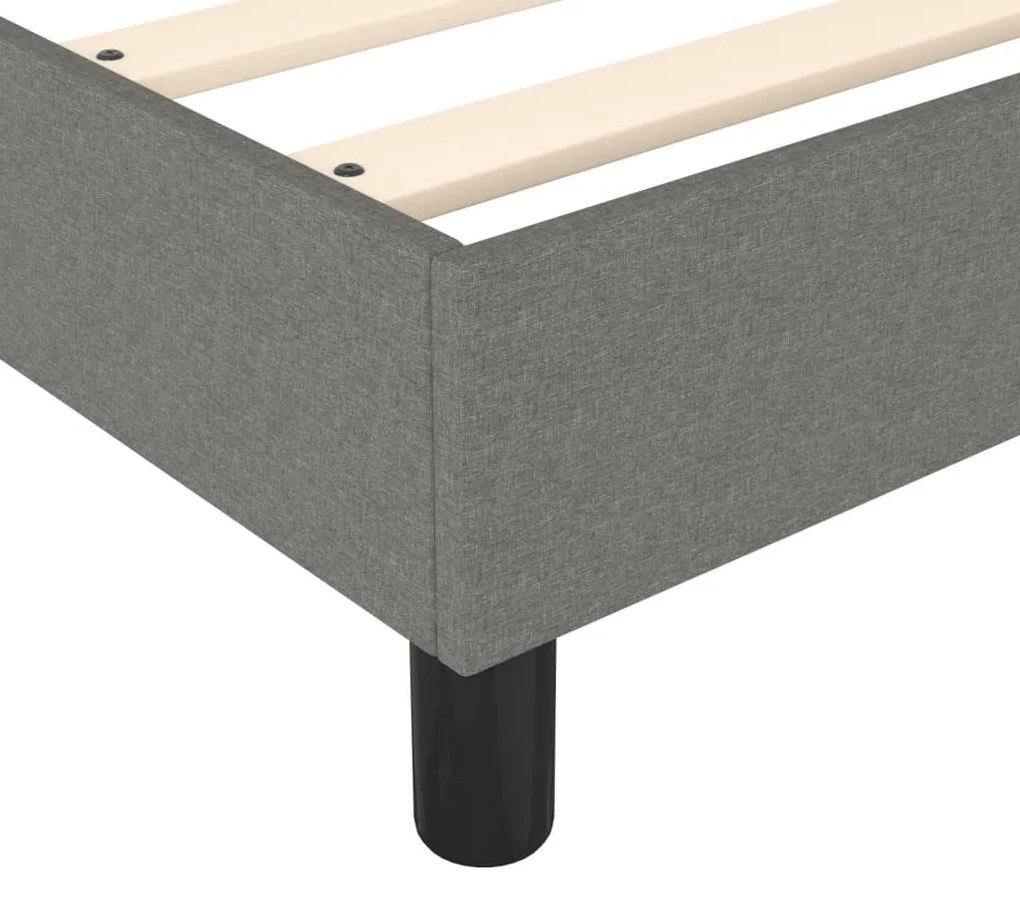 ΚΡΕΒΑΤΙ BOXSPRING ΜΕ ΣΤΡΩΜΑ ΣΚΟΥΡΟ ΓΚΡΙ 160X200 ΕΚ ΥΦΑΣΜΑΤΙΝΟ 3144086