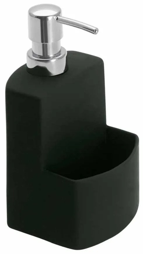 Δοχείο Υγρού Πιάτων + Θήκη Για Σφουγγάρι Wenko Festival Black 3620117100