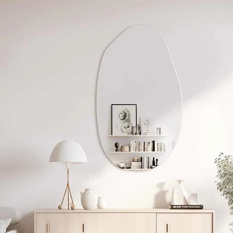Καθρέπτης Frameless 2 pakoworld μαύρο 50x1.2x85εκ