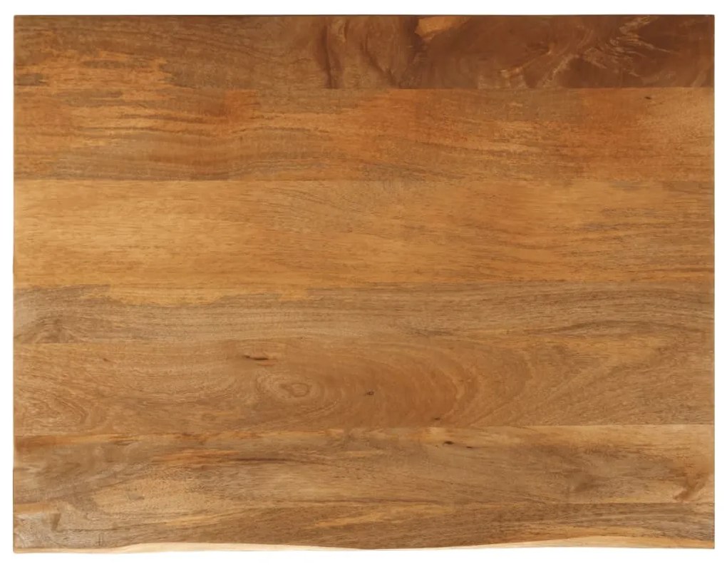 Επιφάνεια Τραπεζιού 90x80x2,5 εκ. Live Edge Μασίφ Ξύλο Μάνγκο