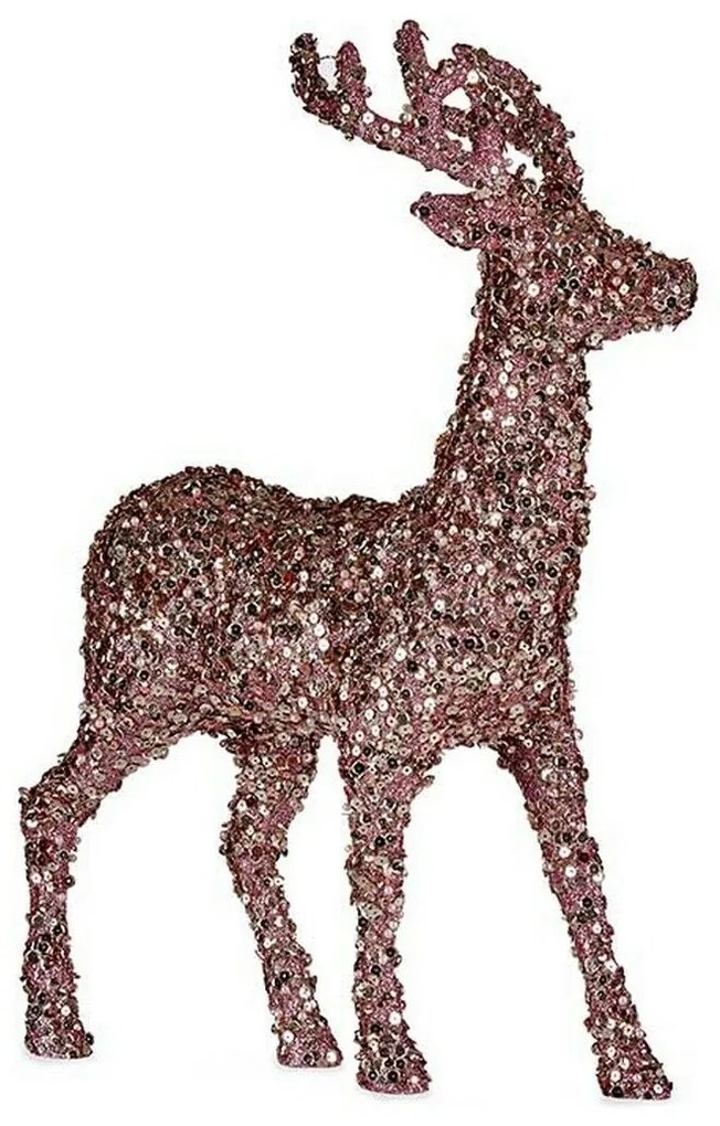 Ράφηνο Χριστουγέννων Krist+ Ροζ Χρυσό Τάρανδος 15 x 45 x 30 cm