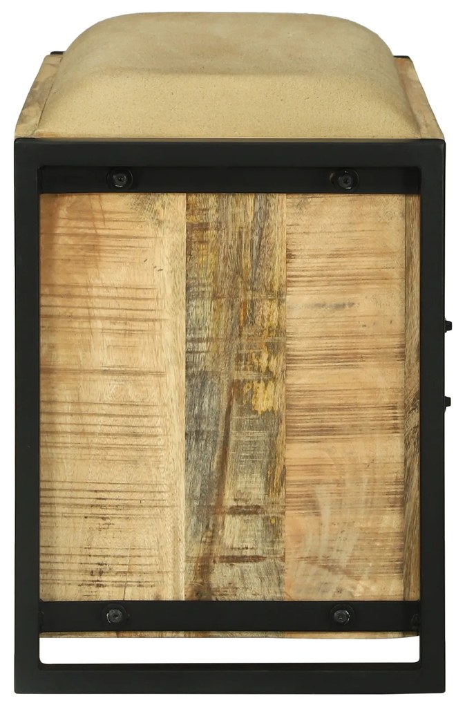 vidaXL Παγκάκι ντουλάπα 100x35x50 cm Χοντρό ξύλο μάνγκο
