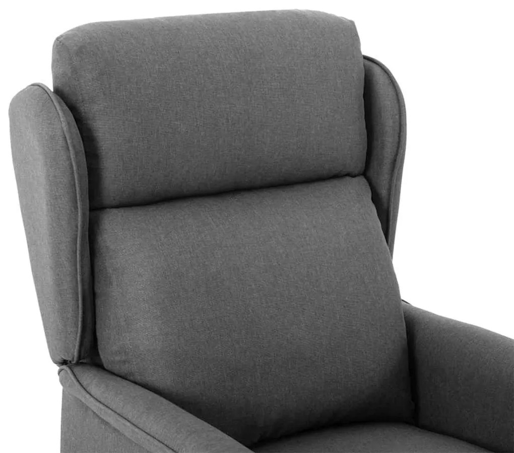 vidaXL Καρέκλα μασάζ Ανοιχτό γκρι 67.5 x 93.5 x 101.5 εκ ύφασμα
