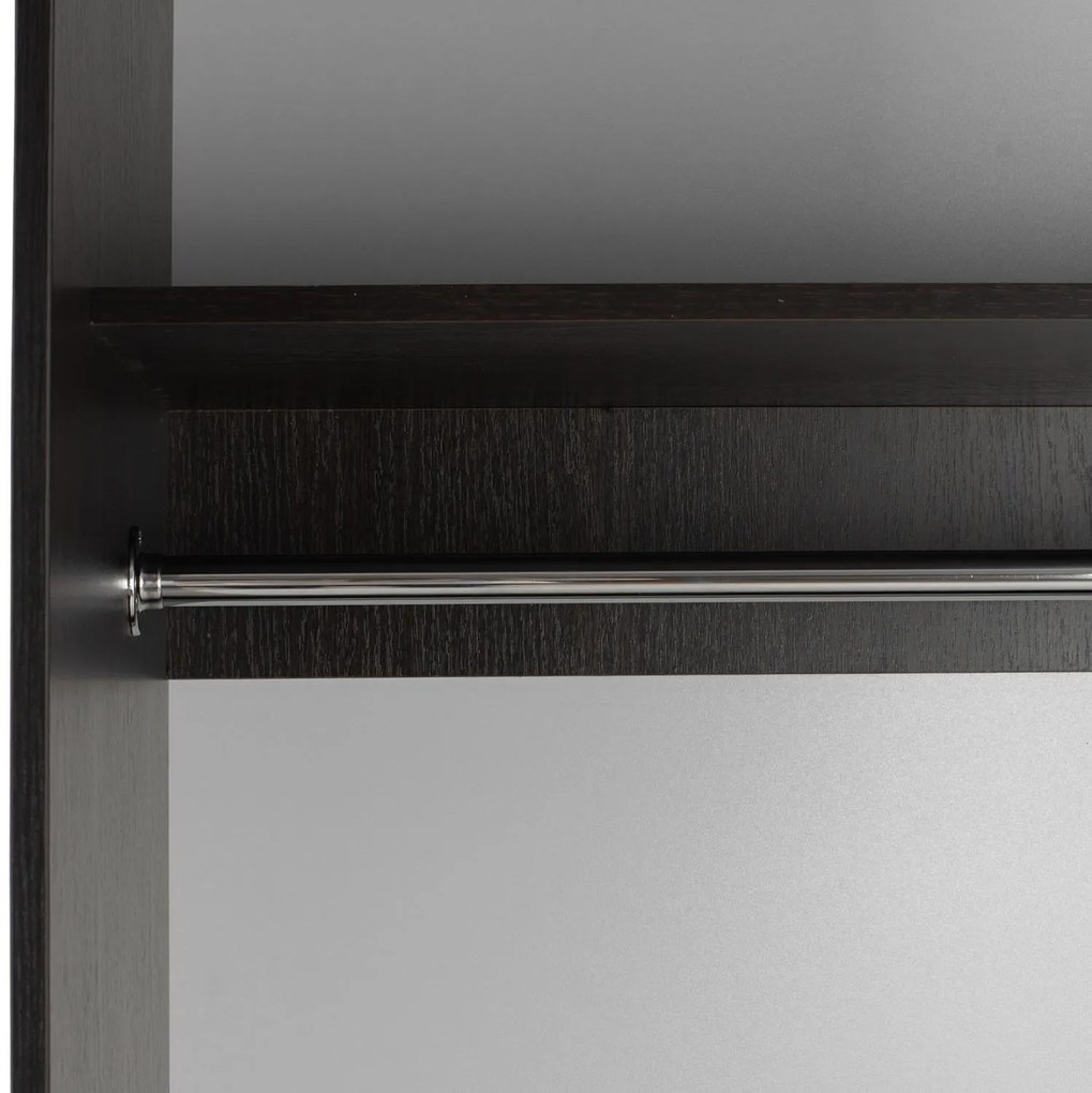 Ντουλάπα Συρόμενη ADLER Δίφυλλη με Καθρέπτη Wenge 160x60x210Υεκ. 160x60x210 εκ.