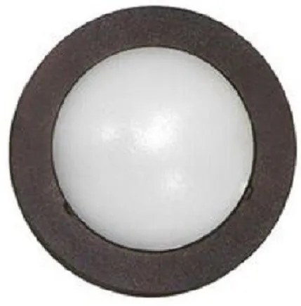 Απλίκα Φωτιστικό Τοίχου Ψυχρό Λευκό 5 LED 0.3W IP54 Στεγανό Στρογγυλό Lumen-3-9732810-Σκουριασμένο 3-9732810