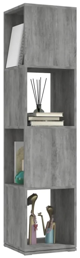 vidaXL Ντουλάπι Περιστρεφόμενο Γκρι Σκυρ. 34,5x34,5x147,5 Μοριοσανίδα
