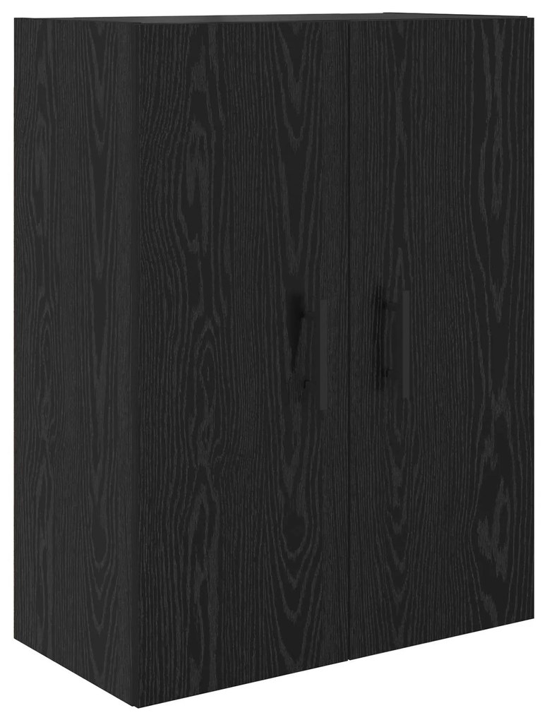 vidaXL Highboard με συρτάρι 2 pcs Μαύρη Οξυά Σύνθετο Ξύλο και Γυαλί