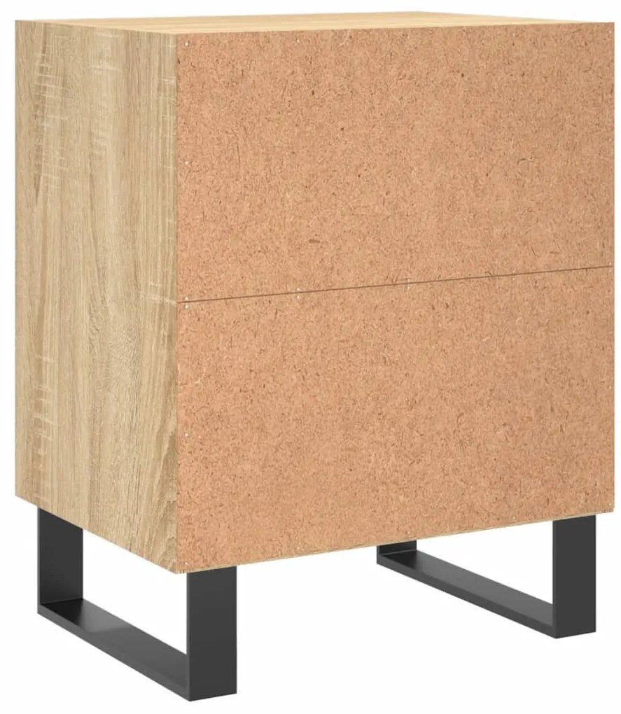 vidaXL Κομοδίνα 2 τεμ. Sonoma Δρυς 40x30x50 εκ. από Επεξεργασμένο Ξύλο